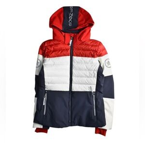 Bogner Kids Deli D ski down Jacket - Red, White, and Blue XXL